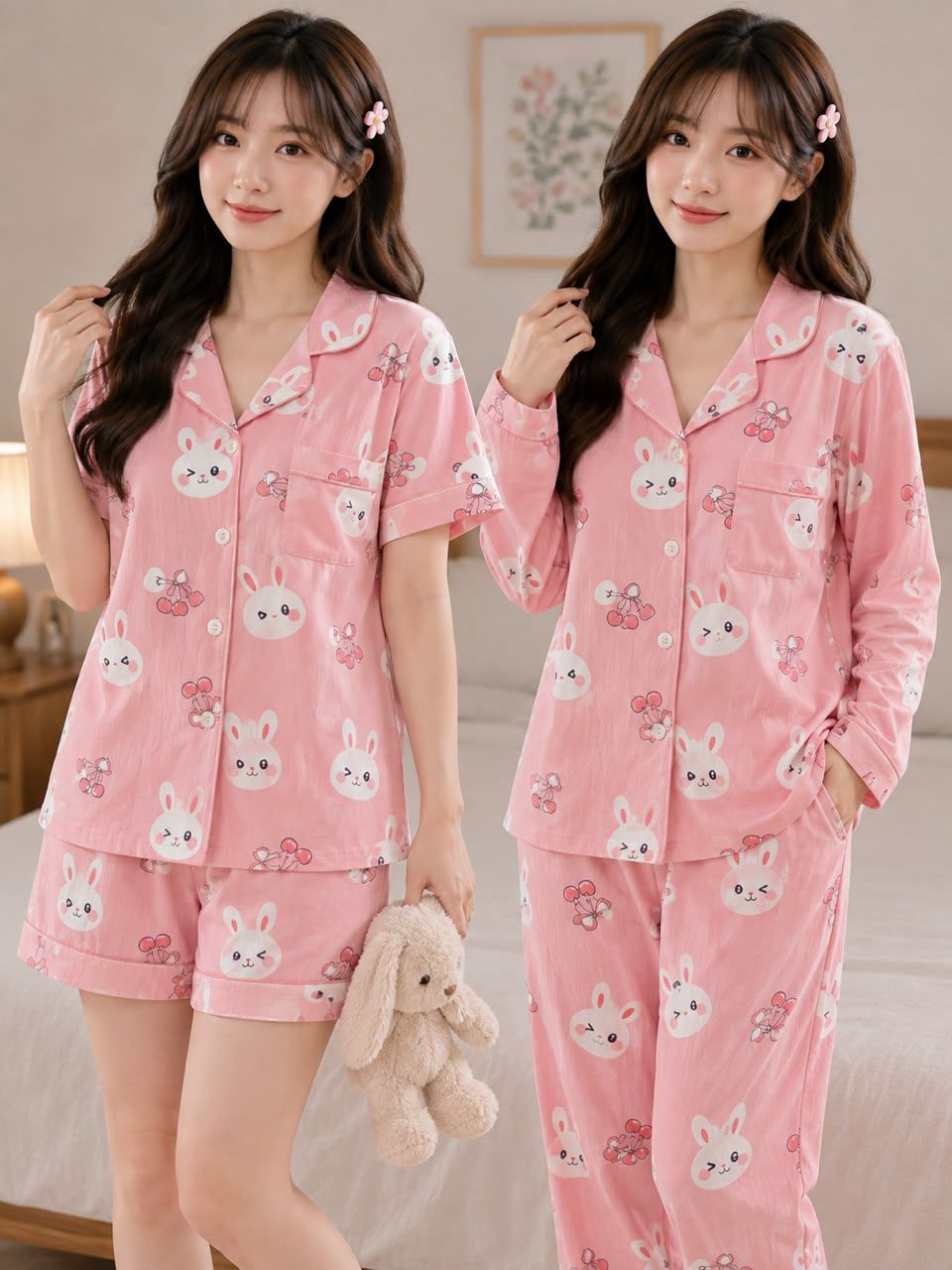 Panda Daydream 3-piece korean nightsuit